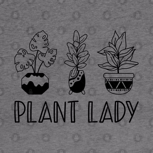 Plant Lady - Potted Plants by Whimsical Frank